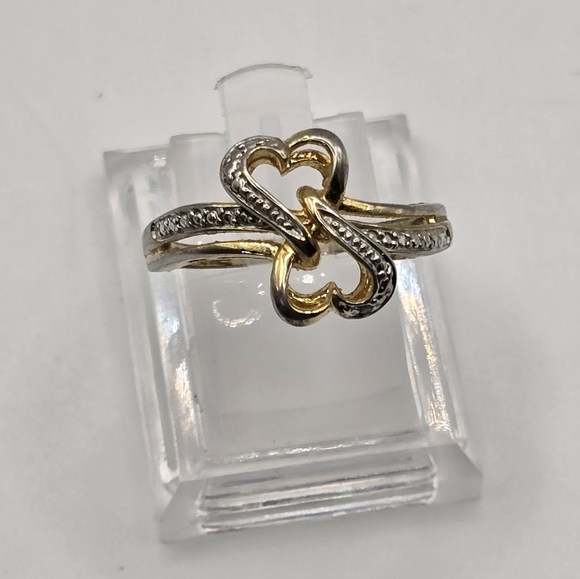 Vintage JCM OPEN HEARTS RING SIZE 8.25 - Picture 1 of 8